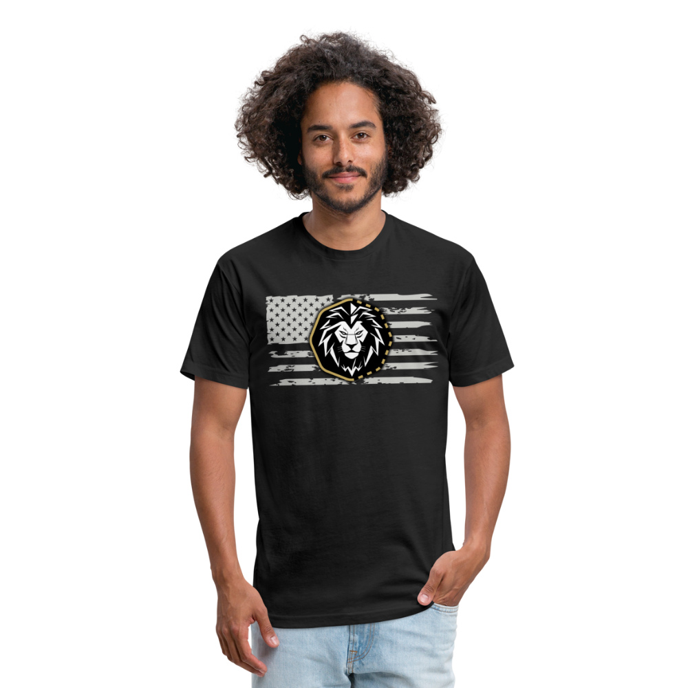 The Dominant - Lion American Flag - black