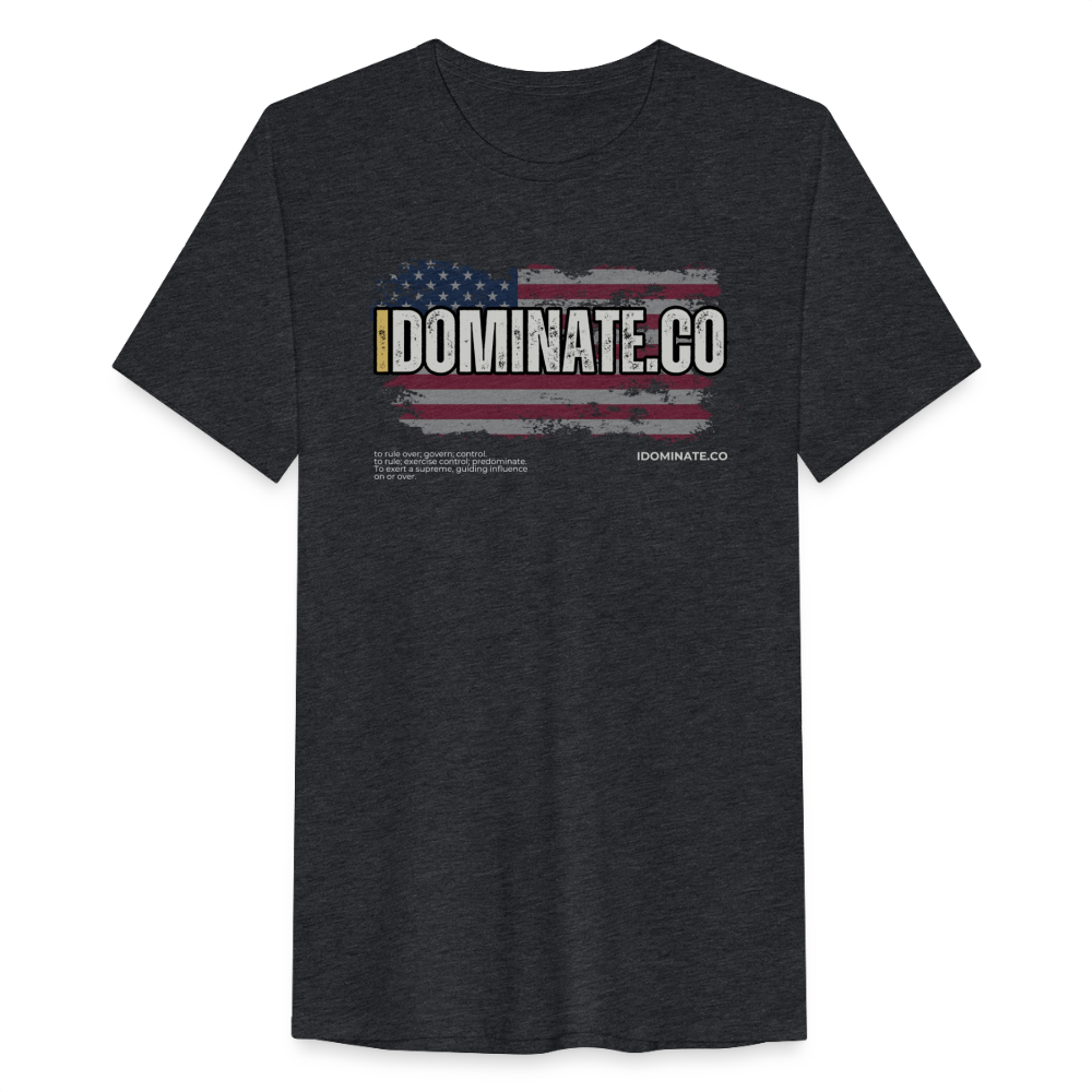 IDOMINATE American Flag! - heather black