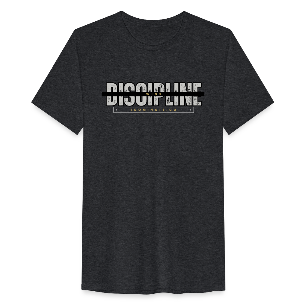 Discipline Wins T-Shirt - heather black